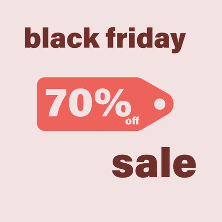 sale on a black friday, vector illustration