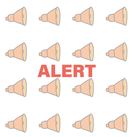 a horn pattern that indicates an air raid alert.
