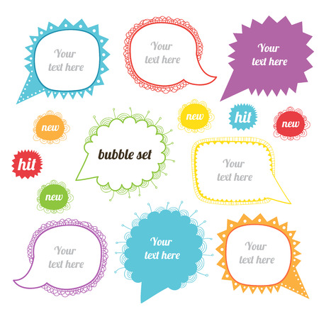 Vector speak bubblesのイラスト素材