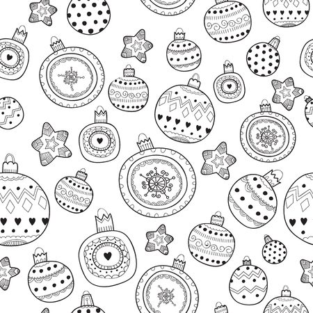 Vector pattern new yearのイラスト素材