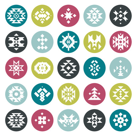 Vector color abstract geometric elementsのイラスト素材
