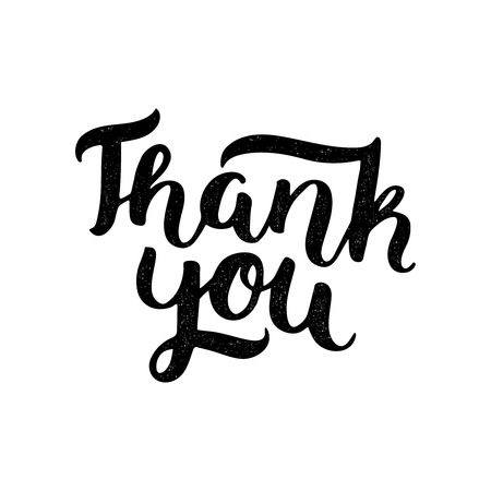 Thank you card. Vector photo overlay, handdrawn lettering, vintage style. For scrapbook, greeting cards and moreのイラスト素材