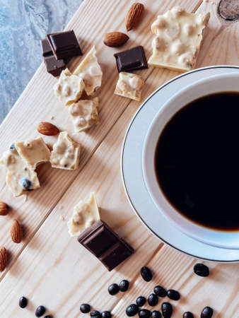 mug of black espresso coffee