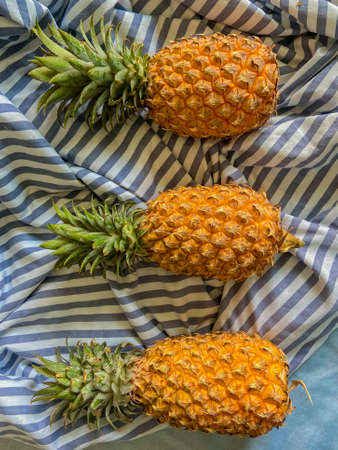Bright and juicy pineapple from Thailandの写真素材