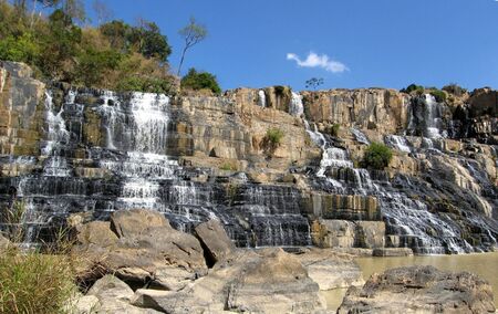 Waterfall in Vietnamの写真素材