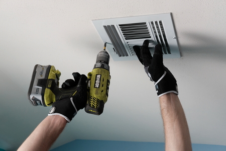Air Duct Cleaning, vents, registersの写真素材