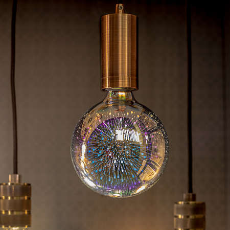 Lighting decor. Designer light bulbs. Decorative lighting.