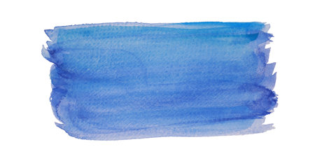 abstract blue water color hand painted background, with copy spaceの写真素材