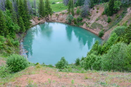 Lake Morskoy glaz in summer day