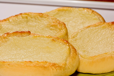 Food photo delicious freshly baked cheesecake with cottage cheese