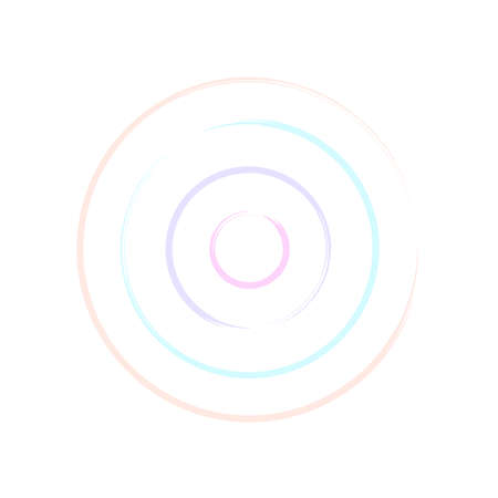 Color round in circle. Creative logotype. Art design. Abstract element. Layout template. Vector illustration. Stock image.のイラスト素材