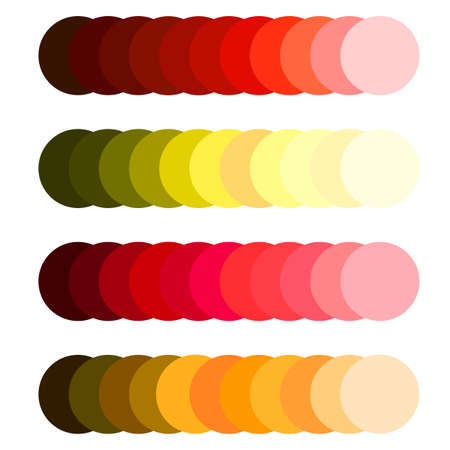 Green and red color palette. Interior design. Modern graphic. Fashion concept. Vector illustration. Stock image.のイラスト素材