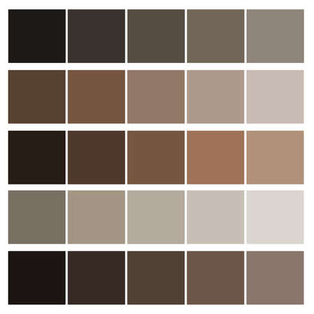 Brown color palette. Fashion background. Cosmetic concept. Interior art design. Vector illustration. Stock image.のイラスト素材