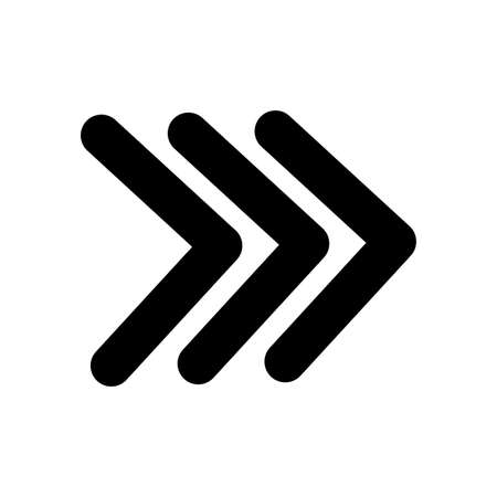 Arrow icon. Creative line. App symbol. Navigation sign. Right direction. Art element. Vector illustration. Stock image.のイラスト素材