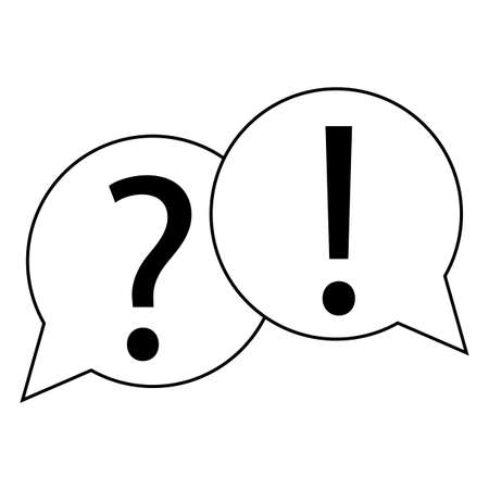 Question and exclamation sign.のイラスト素材