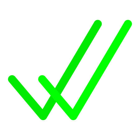 Green tick. Green checklist vector design. Checkbox icon. Tick icon. Vector illustration. stock image.のイラスト素材