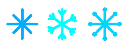 icon with blue snowflakes on white background. Blue watercolor texture. Merry christmas. Vector illustration. stock image.のイラスト素材