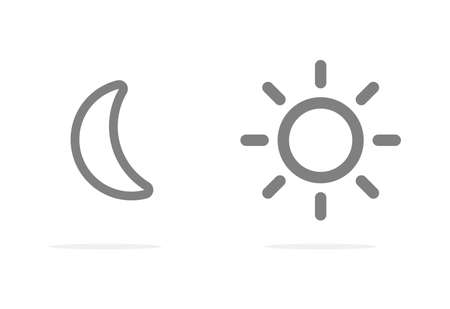 Black day night buttons. Vector illustration. stock image.のイラスト素材