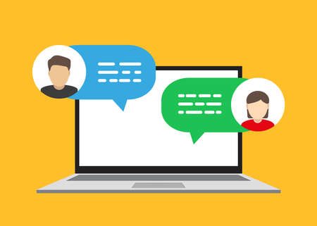 template with screen dialog. Vector illustration. stock image.のイラスト素材