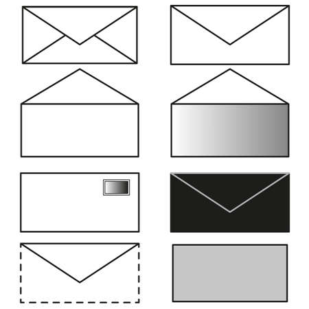 Envelope icons set. Business vector icon. Email icon Vector illustrationのイラスト素材