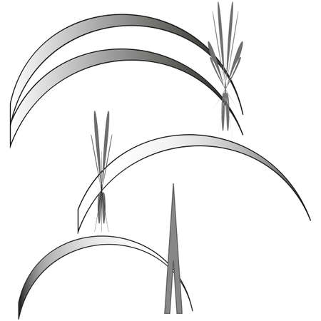 Black park arch icon Vector illustrationのイラスト素材