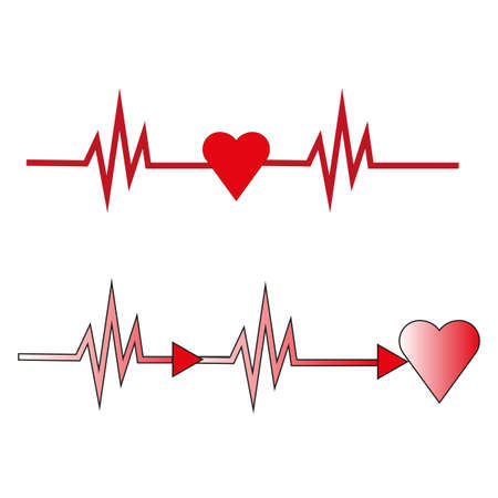Heart pulse. Medicine, healthcare concept Vector illustrationのイラスト素材