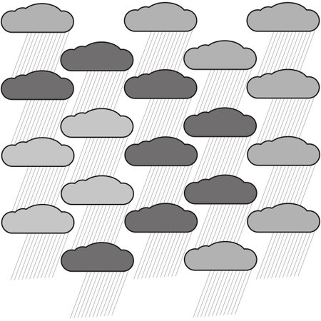 Clouds rain pattern. Brush texture. Vector illustration. stock image.のイラスト素材