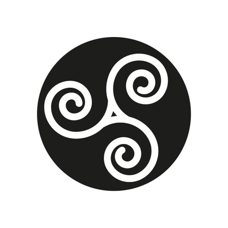 Circle with pattern icon. Round frame. Geometric element. Vector illustration. stock image.のイラスト素材