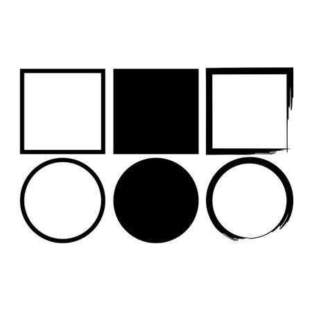 Grunge shapes. Distress grunge texture. Trendy design. Vector illustration. stock image.のイラスト素材