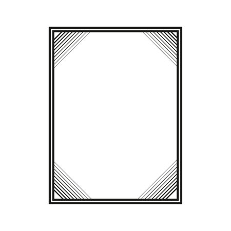 simple frame for decorative design. Design element. Elegant decoration. Diploma certificate template. Vector illustration. Stock image.のイラスト素材
