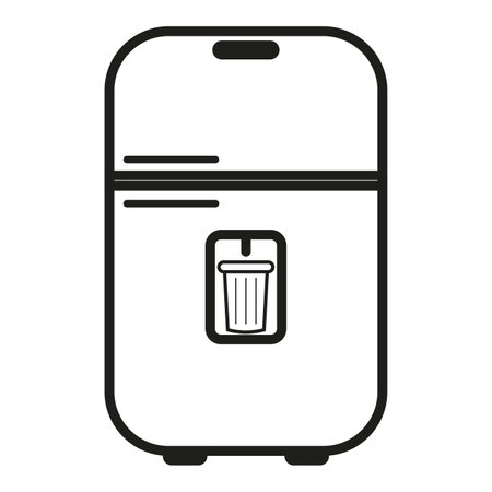 Refrigerator water dispenser icon. Vector illustration. stock image.のイラスト素材