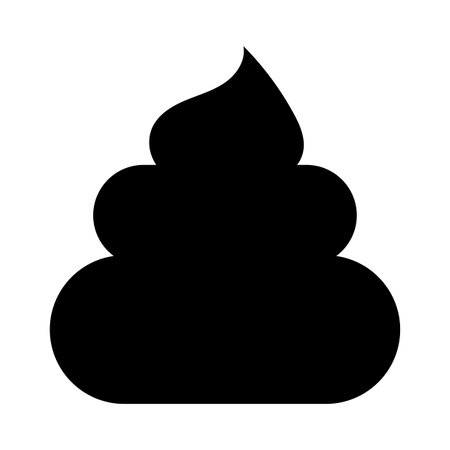 Black bunch poop icon. Vector illustration. Stock image.のイラスト素材