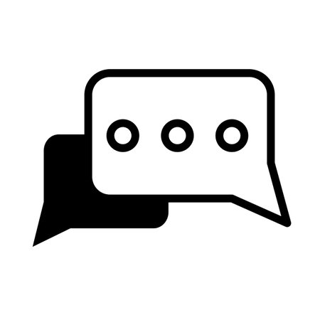 Dialog, chat speech bubble. Chat message icon. Speak icon. Vector illustration. Stock image.のイラスト素材