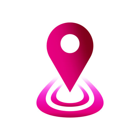 pin location. Vector illustration. Stock picture.のイラスト素材