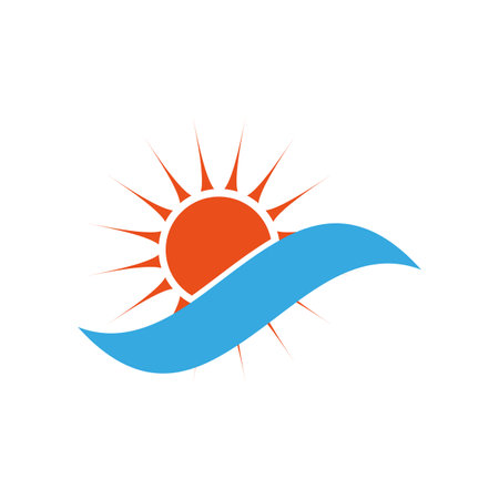 Sun cloud ribbon. Holiday poster. Business banner. Discount promotion. Vector illustration. Stock image.のイラスト素材