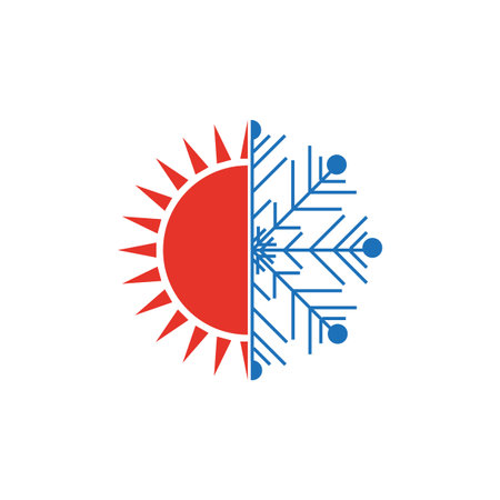 The sun snowflake. Vector illustration. Stock image.のイラスト素材