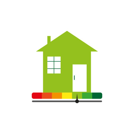 green house energy saving. Vector illustration.のイラスト素材