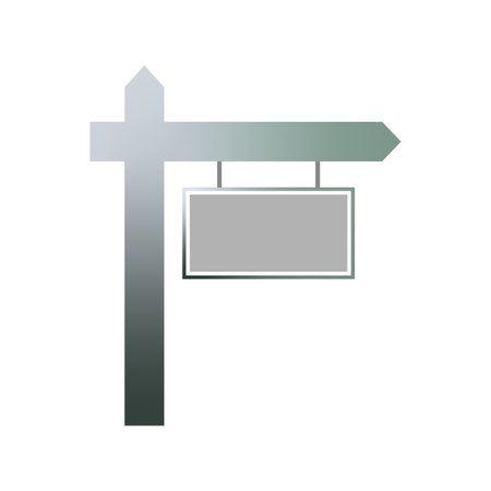 Empty sign for sale. Sign board promotion. Advertising banner. Vector illustration.のイラスト素材