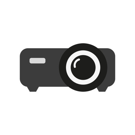 Projector icon. Digital technology entertainment. Vector illustration.のイラスト素材