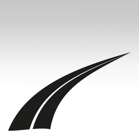 Road icon. Street art. Vector illustration.のイラスト素材