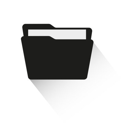 icon folder. Document symbol. Computer technology concept. Vector illustration.のイラスト素材
