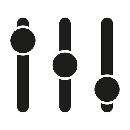 Sliders icon. Digital technology background. Vector illustration.のイラスト素材