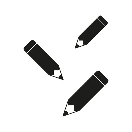 Pencils icons. Trendy style. Vector illustration.のイラスト素材