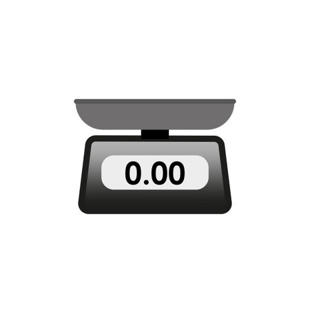table scales icon. Vector illustration.のイラスト素材