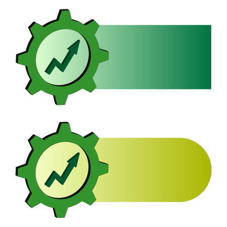 Gears labels stripes in abstract style. Logo, label. Wave logo. Vector illustration.のイラスト素材