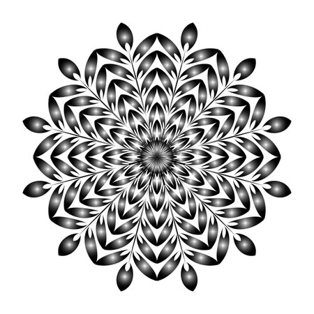 Abstract geometric, circular shape element. Vector illustration.のイラスト素材