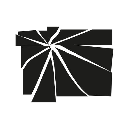 Black shards in abstract style. Vector illustration.のイラスト素材