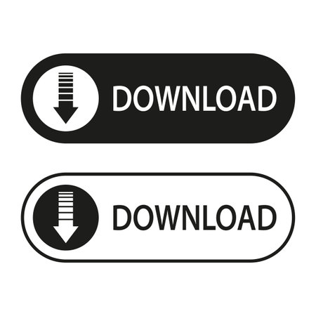 download icon, save file from internet sign. Vector illustration.のイラスト素材