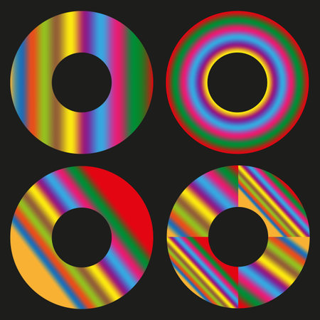 Color Wheel or Color Circle Picker Flat. Painting Apps and Websites. vector illustration.のイラスト素材