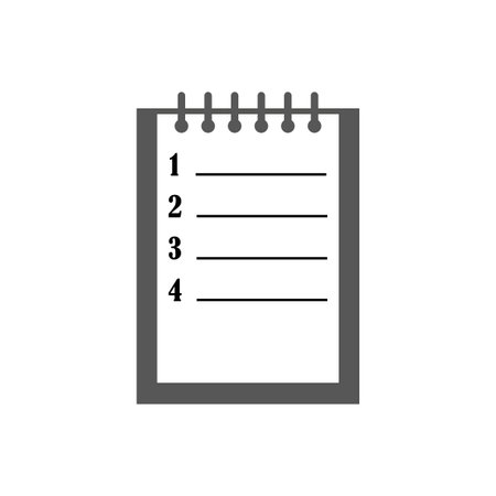 paper Icon. notepad, isometric, writing Icon. Vector illustration. stock image.のイラスト素材